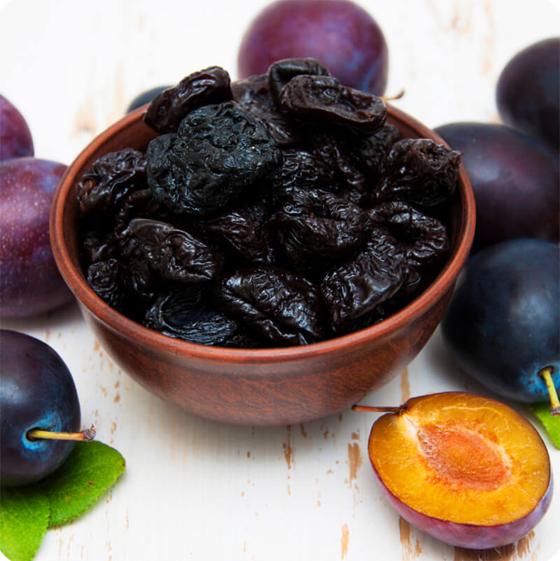 Bowl of prunes